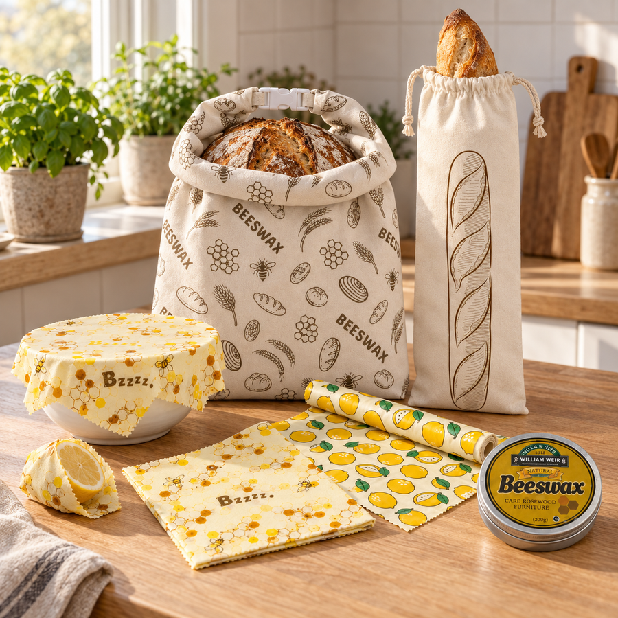Kjøkken komplett – with the yellow William Weir tin