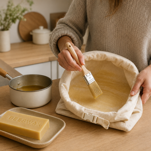 Bivoks-blokk – naturlig bivoks for Vokshus brødpose